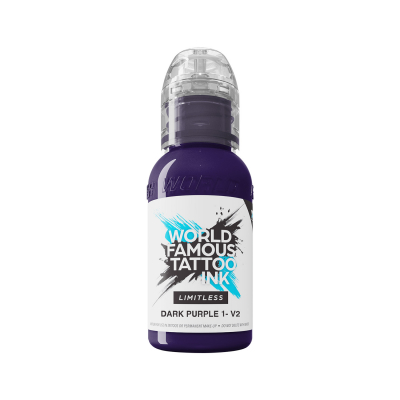 World Famous Limitless Tattoo Ink - Dark Purple 1 v2 - Tusz do tatuażu, 30 ml