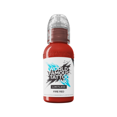 World Famous Limitless Fire Red - Tusz do tatuażu, 30 ml