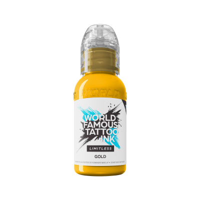 World Famous Limitless Gold - Tusz do tatuażu, 30 ml