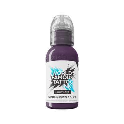 World Famous Limitless Tattoo Ink - Medium Purple 1 v2 - Tusz do tatuażu, 30 ml