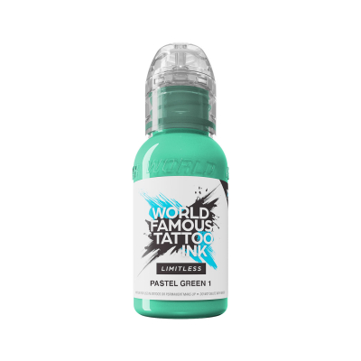 World Famous Limitless Pastel Green 1 - Tusz do tatuażu, 30 ml