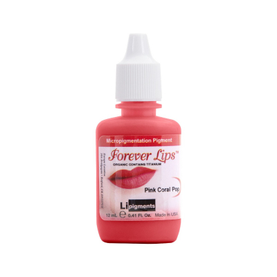 Li Pigments Forever Lips Pink Coral Pop - Pigment PMU, 12 ml
