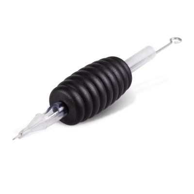 Komplet: jednorazowa rura/dziób Killer Ink, fi 19mm dziób z końcówką diament, z igłami Bug Pin 0,25MM Round Liner - 5 szt.