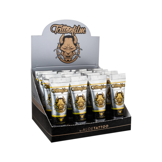 Aloe Tattoo Tattoofilm (nowa formuła) - Zestaw prezentacyjny 16 x 15 ml