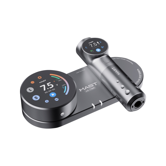 Dragonhawk Mast Archer Ultra - Maszynka + stacja ładująca, 4,5 mm, szary mat