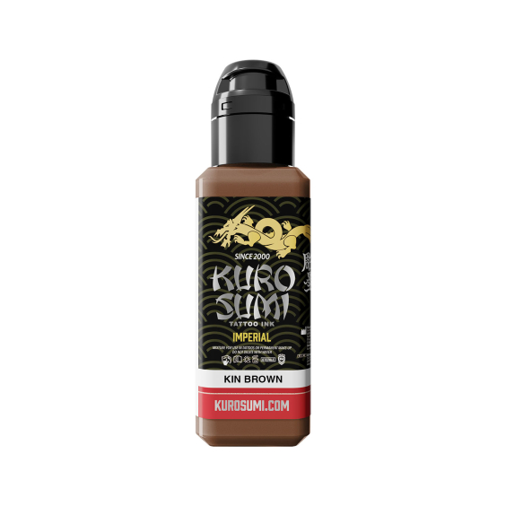 Kuro Sumi Imperial Kin Brown - Tusz do tatuażu, 44 ml