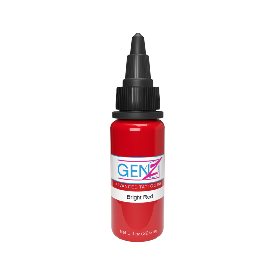 Bright Red Intenze Ink Gen-Z 19 Color - Tusz do tatuażu, 30 ml