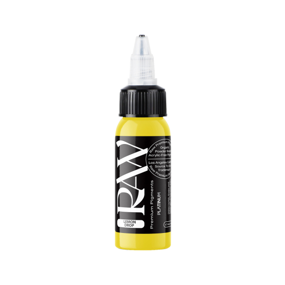 Raw Pigments Platinum Lemon Drop - Tusz do tatuażu, 30ml