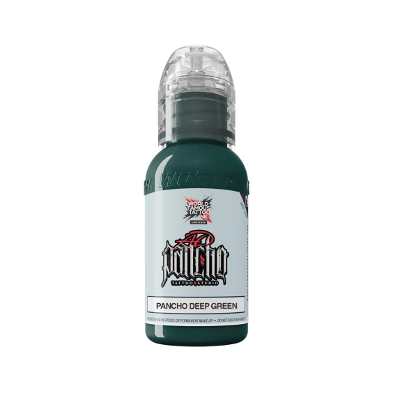 World Famous Limitless Pancho Deep Green - Tusz do tatuażu, 30 ml