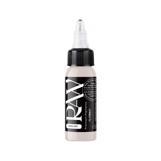 Raw Pigments Platinum Mercury - Tusz do tatuażu, 30ml