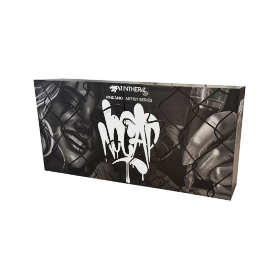 Panthera Black Ink x Kindamo - Zestaw tuszu do tatuażu, 6 x 150 ml