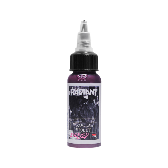 Radiant Evolved Wroclaw Violet - Tusz do tatuażu, 30 ml