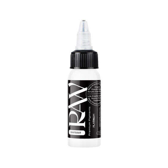 Raw Pigments Platinum Whiteout - Tusz do tatuażu, 30ml