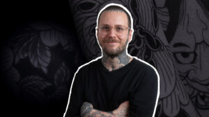 How to Tattoo a Blackwork Japanese Peony with Marktattooist